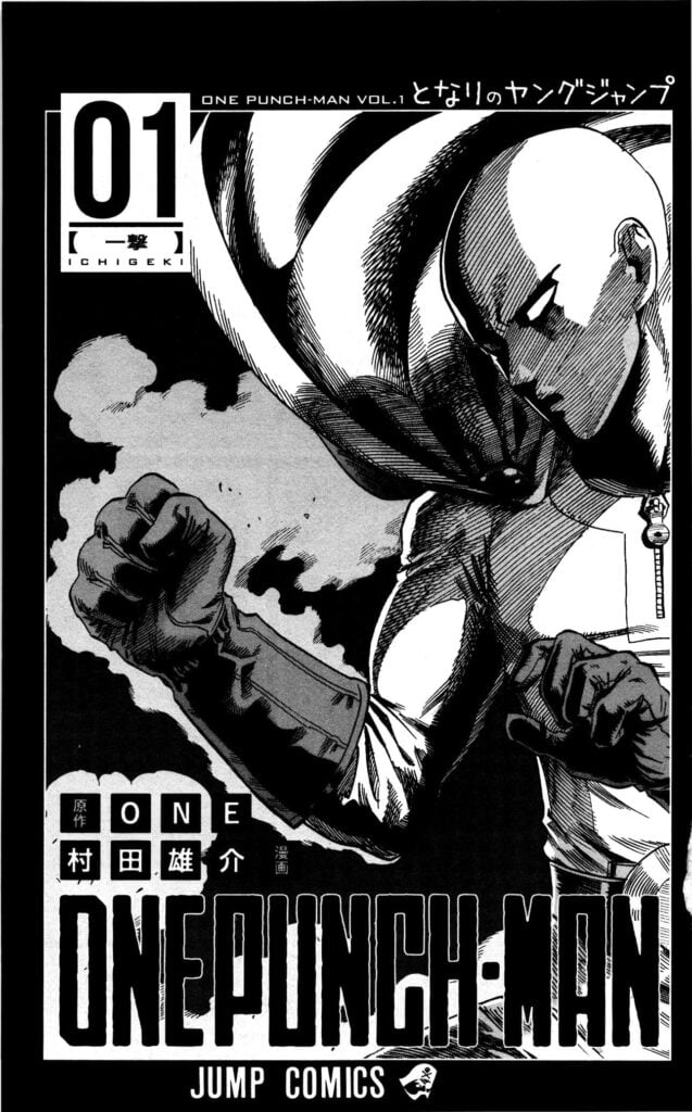 Serious Saitama with his smoking right fist.