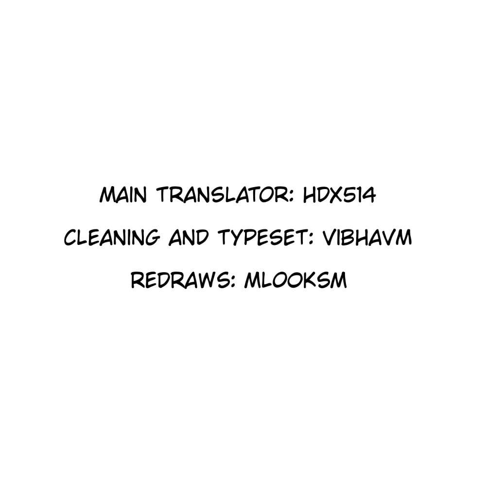 Credits for main translator, cleaning and typesetting, and redraws.