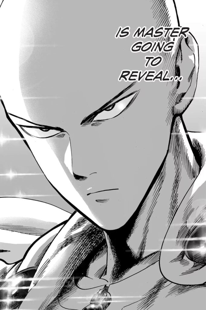 Saitama Sensei showing his very serious face.