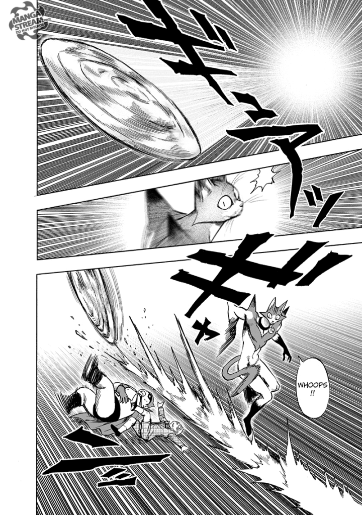 A huge disk appears out of nowhere and attacks Nyan. He suddenly lets go of Waganma and Food Battler Futoshi.