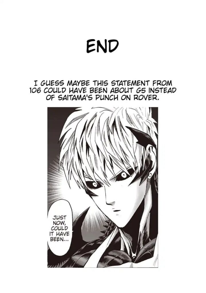 Genos pondering about something.
