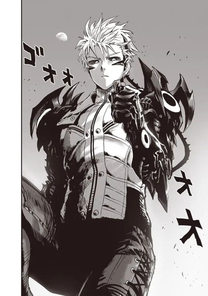 Genos catches the intel device that contains the information about monster cadres.