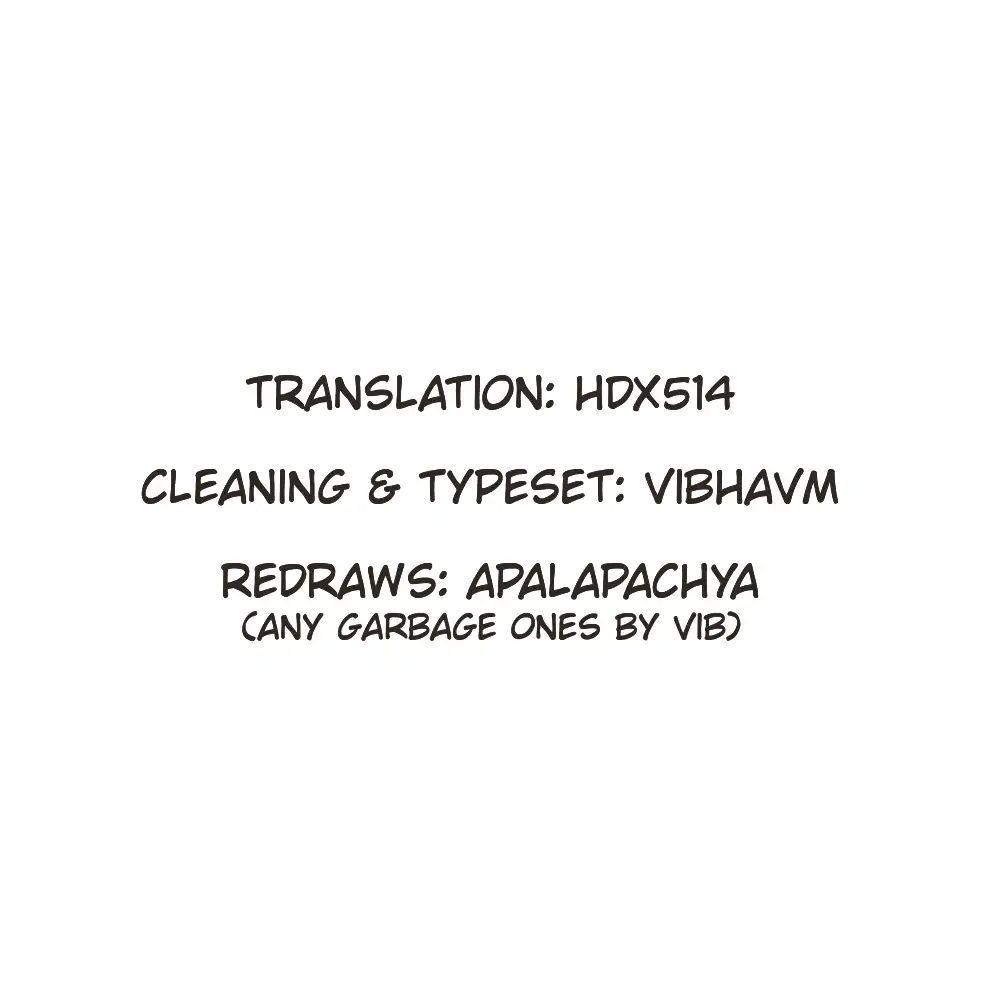 Credits for translation, cleaning, and typesetting, and redraws.