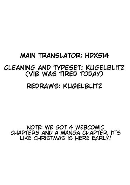 Credits for translation, cleaning and typeset, and redraws.