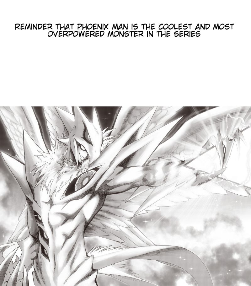 A reminder about Phoenix Man being the coolest monster. He blocks an energy sword attack with one hand.