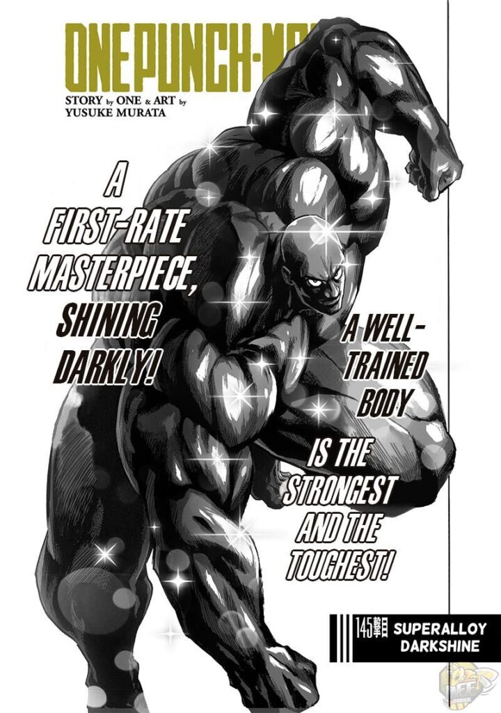 Superalloy Darkshine with his muscular dark, shining muscles as the cover image.