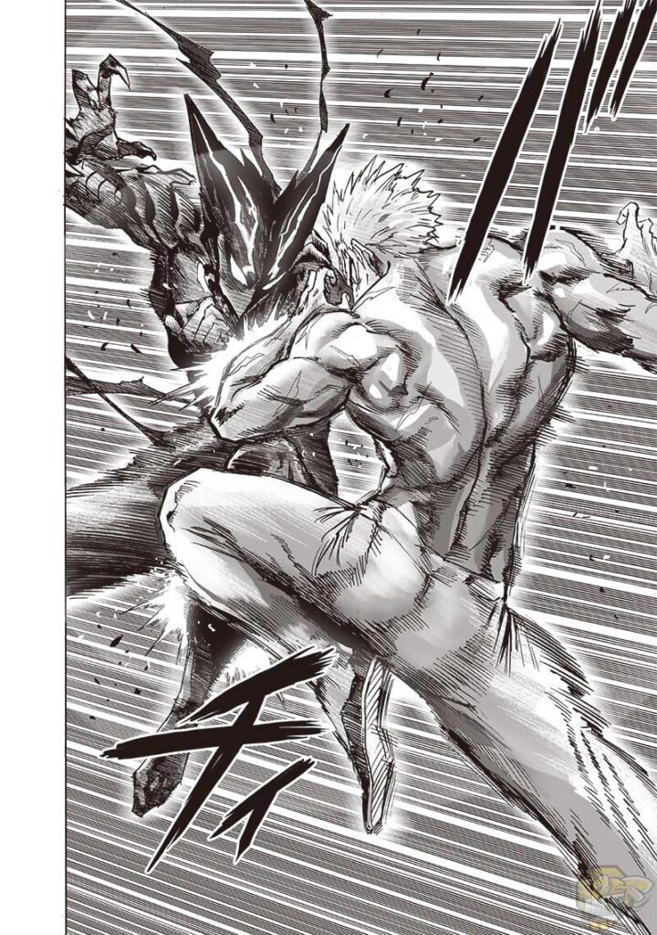 Garou and Bang's leg and arm clashes.