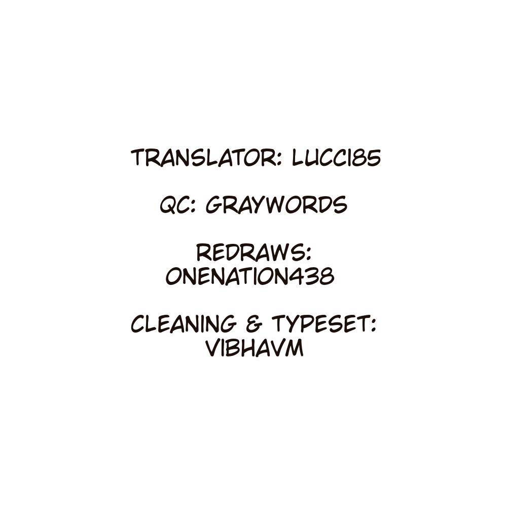 Credits for translator, QC, redraws, cleaning, and typeset.