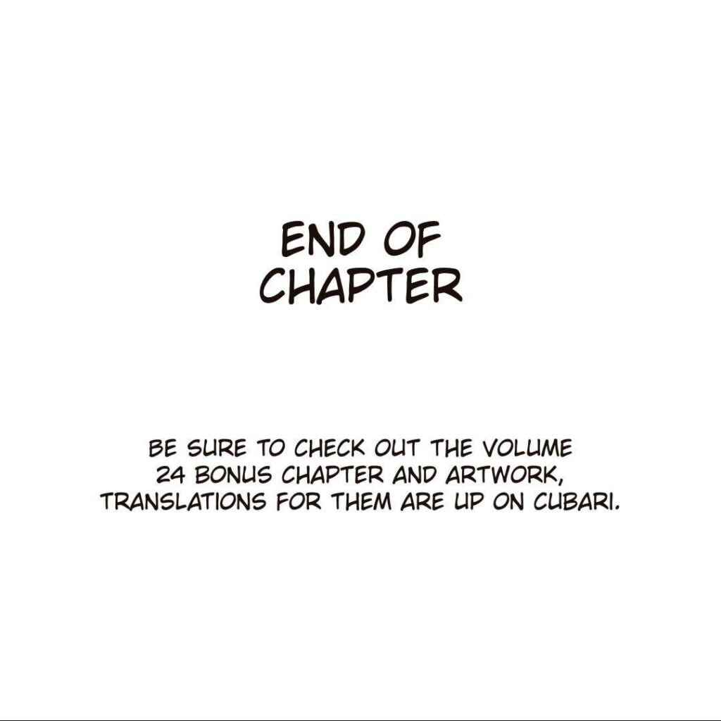 End of Chapter with a note on volume 24.