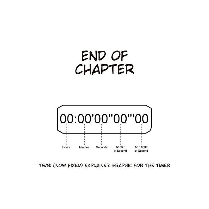 End of chapter explaining the timer of hours, minutes, seconds, milliseconds, and microseconds.