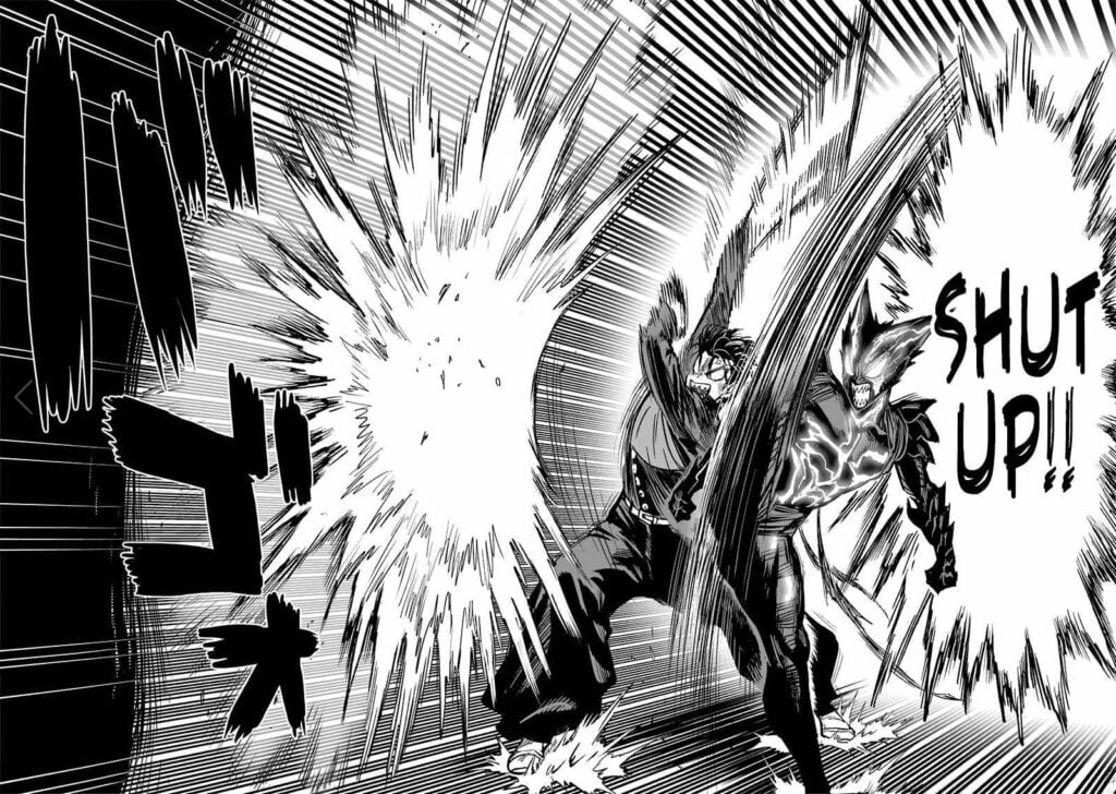 Metal Bat and Garou both deflected Sage Centipede's attack.