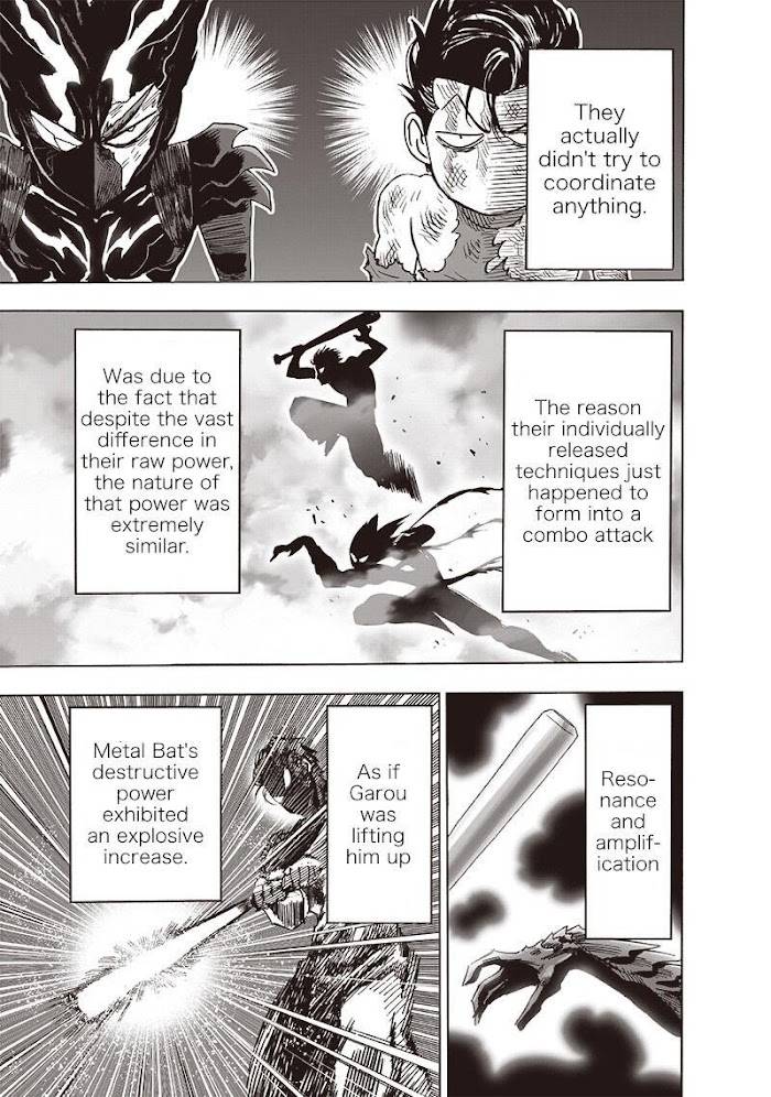 Garou and Metal Bat's attack combi is explained.