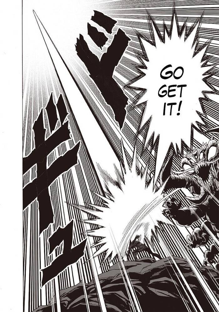 Garou throws the regeneration core to the sky.