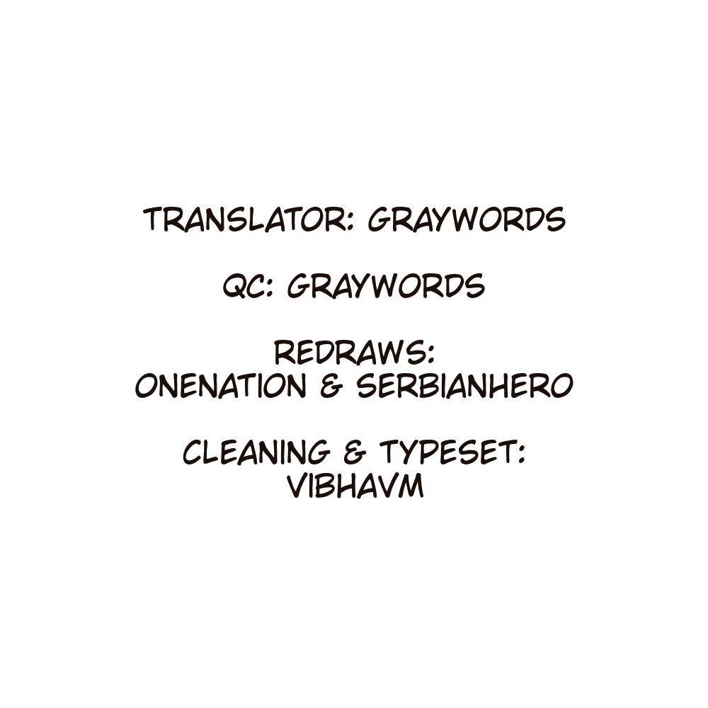 Credits for the translator, QC, cleaning, and typeset.