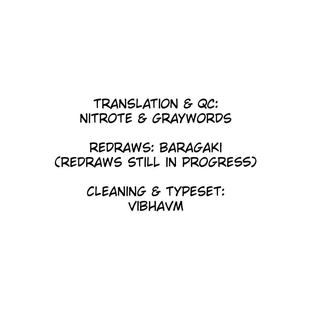 Credits for translation, redraws, cleaning, and typeset.