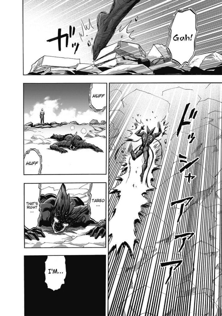 Garou stumbles on a rock. He still cries.