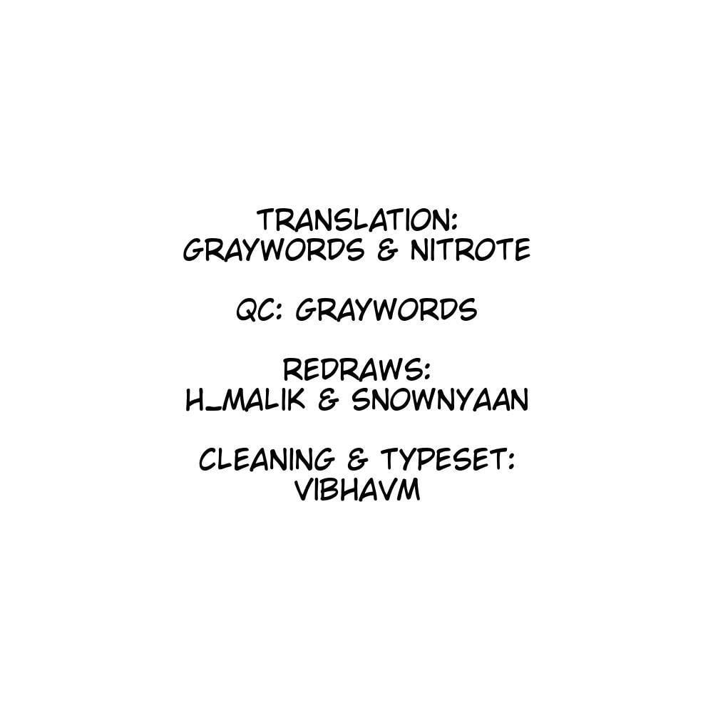 Credits for translation, QC, redraws, cleaning, and typeset.