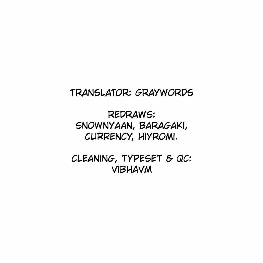 Credits to the translator, redraws, cleaning, typeset, and QC.