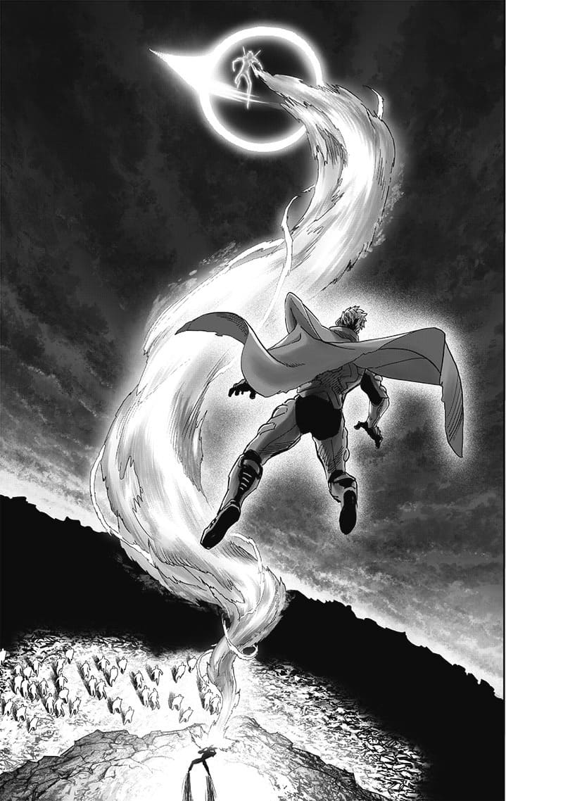 Blast sees someone from the blackhole absorb Garou's smoke, which turns out to be an energy.