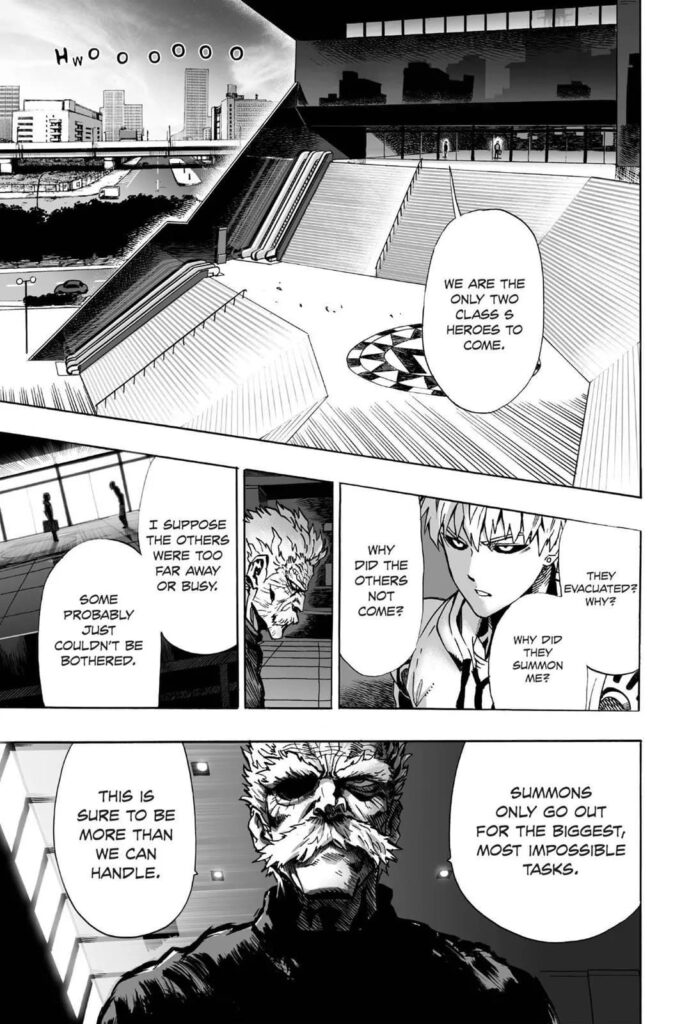 Bang informs Genos that an impossible task is ahead of them.