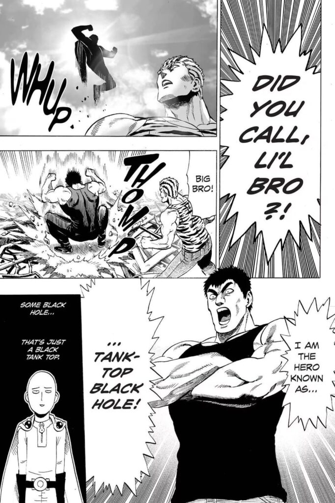 Saitama vs. Tanktop Tiger and Tanktop Black Hole