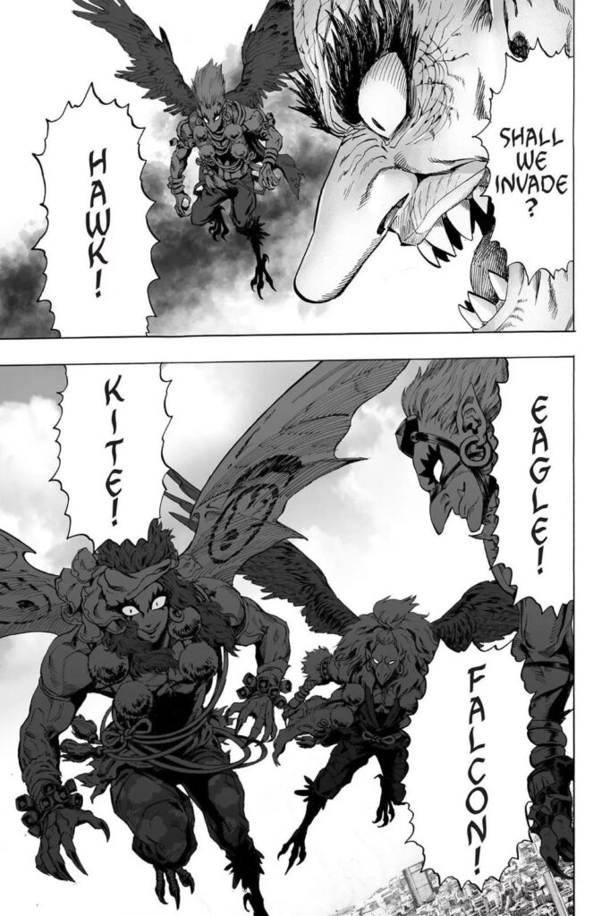 Other monsters with wings also show up with their names as Hawk, Kite, Falcon, and Eagle.