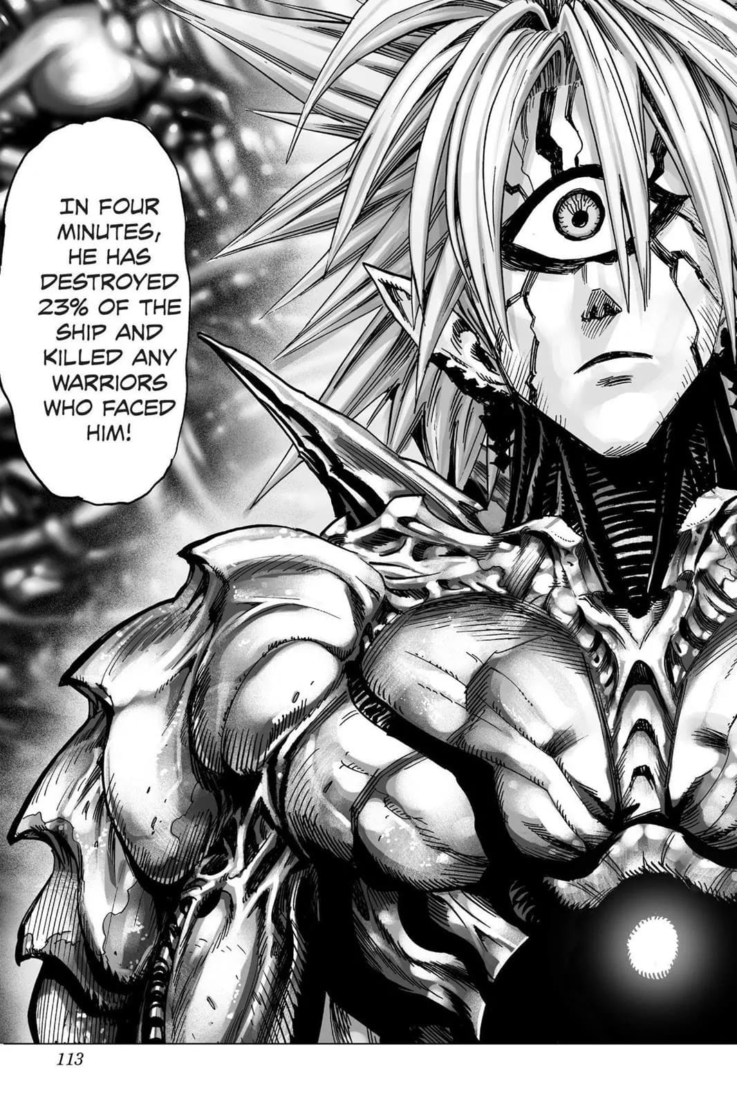 Lord Boros has a masculine build, pointy hair, and one big eye in the middle of his forehead.