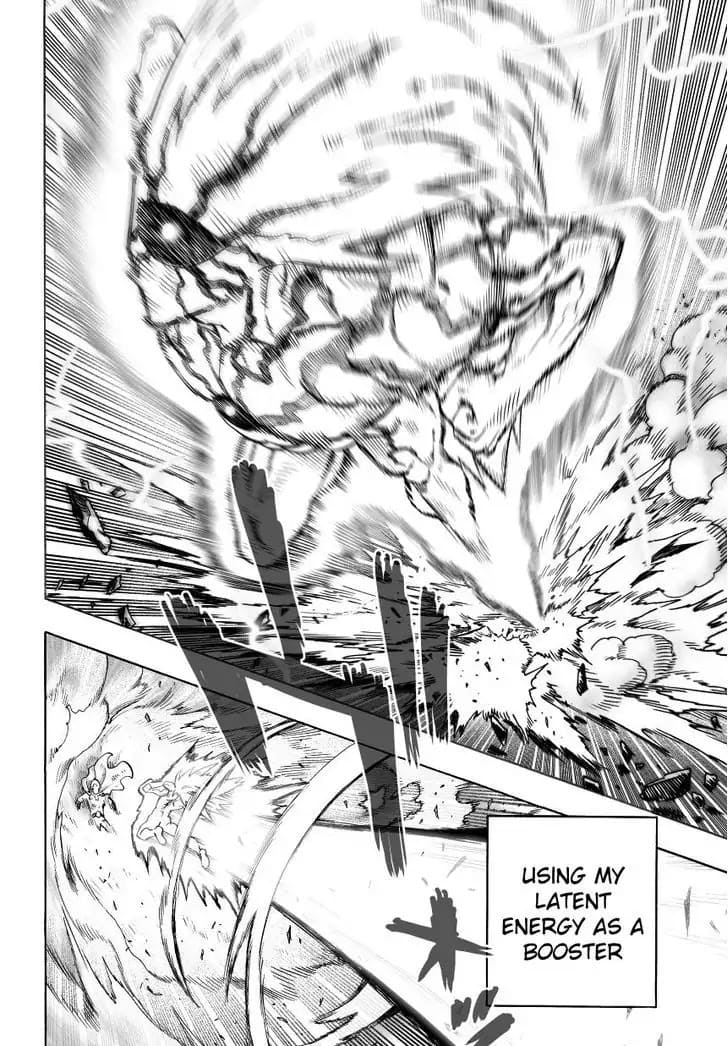 Lord Boros jumps and follows up with another attack on Saitama.