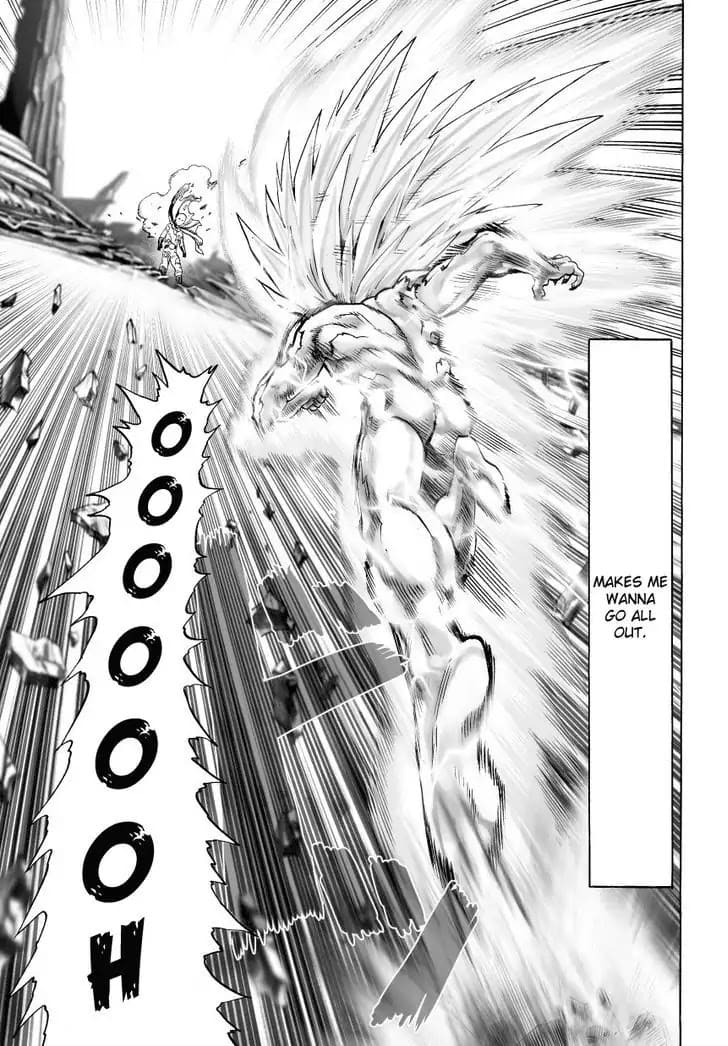 Lord Boros dashes through Saitama for another all-out attack.