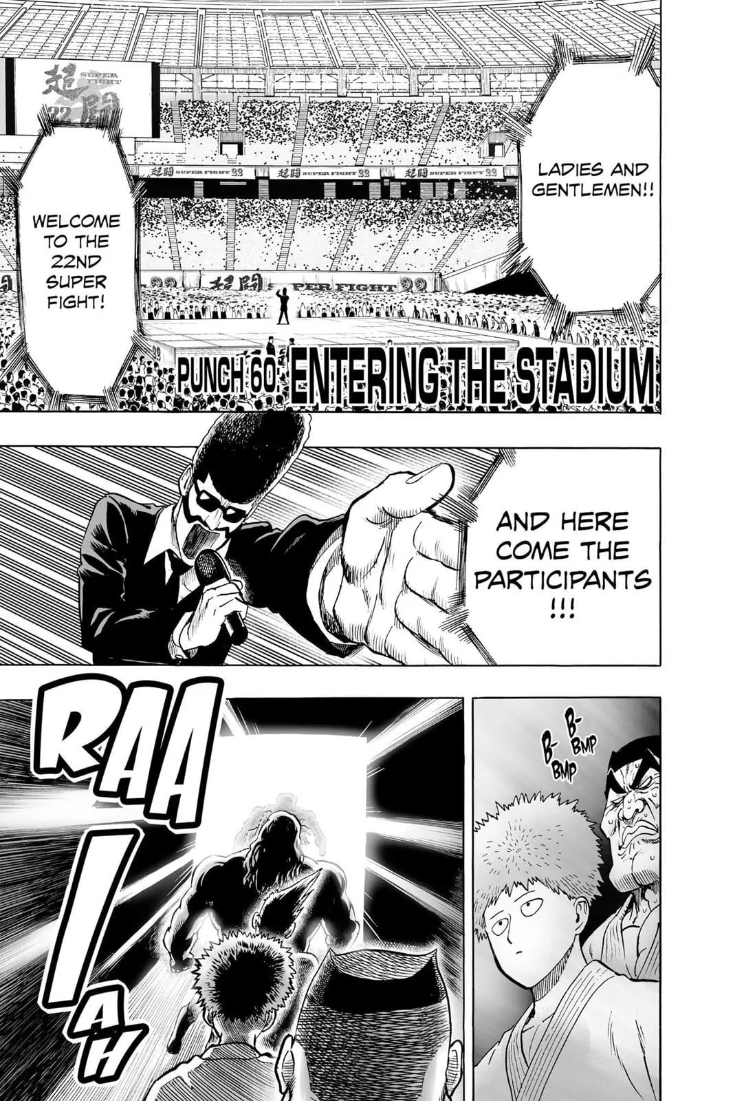 One Punch Man Chapter 60 – Entering the Stadium – One Punch Man Manga