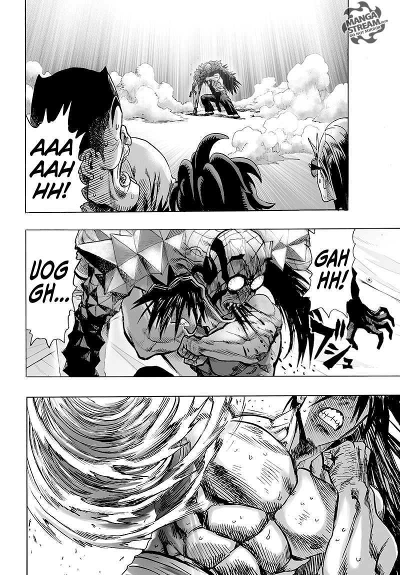 Suiryu punches monster Choze in the stomach, and he coughs blood while the participants watch in shock.