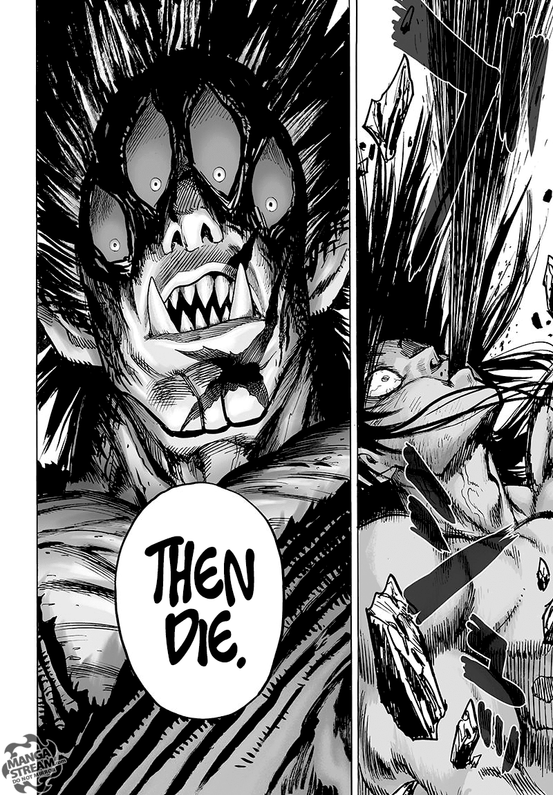 Suiryu spits plenty of blood while Gouketsu tells him to die.