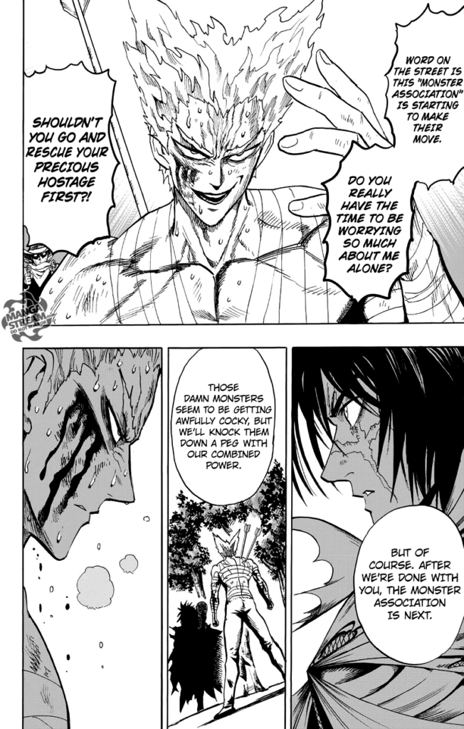 Garou is still sweating while talking, but he also becomes serious.