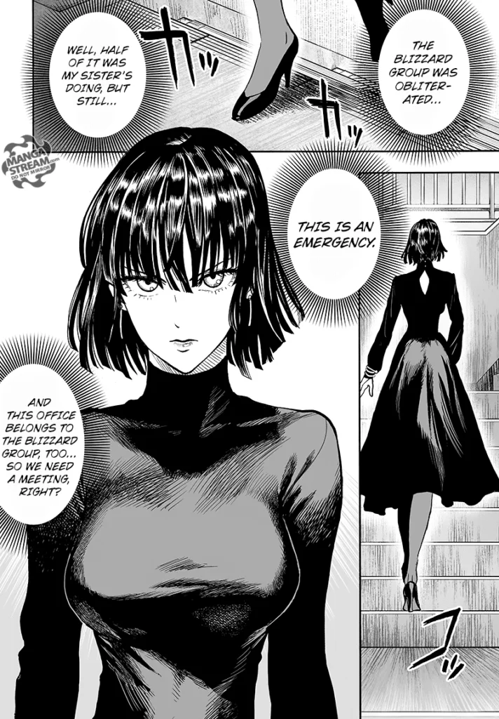 Cut to the scene: Fubuki walks on stairs towards an apartment.