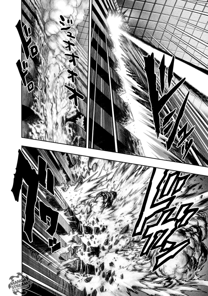 The walls melt and explode after getting hit with Orochi's energy blasts.