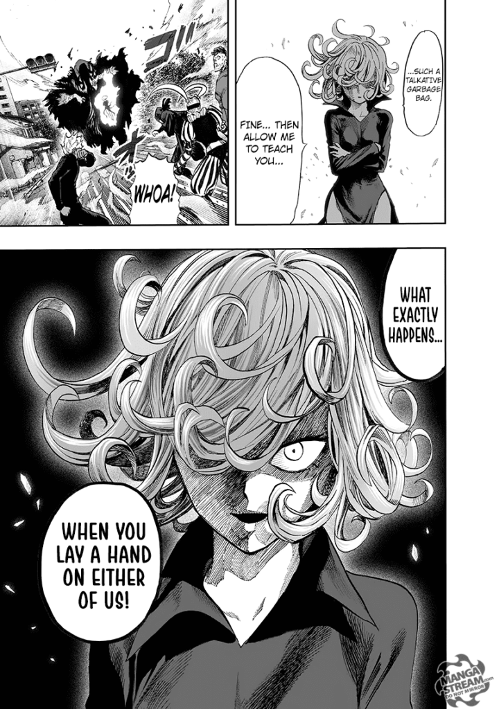 Tatsumaki starts getting serious while the heroes brace for strong winds.